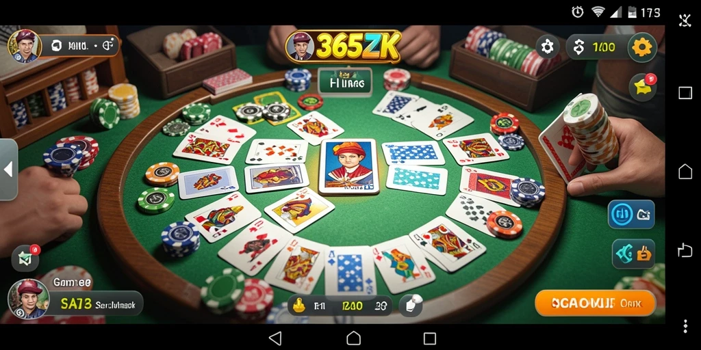 Tampilan gameplay Gaple yang seru dan menegangkan di 365ZK.