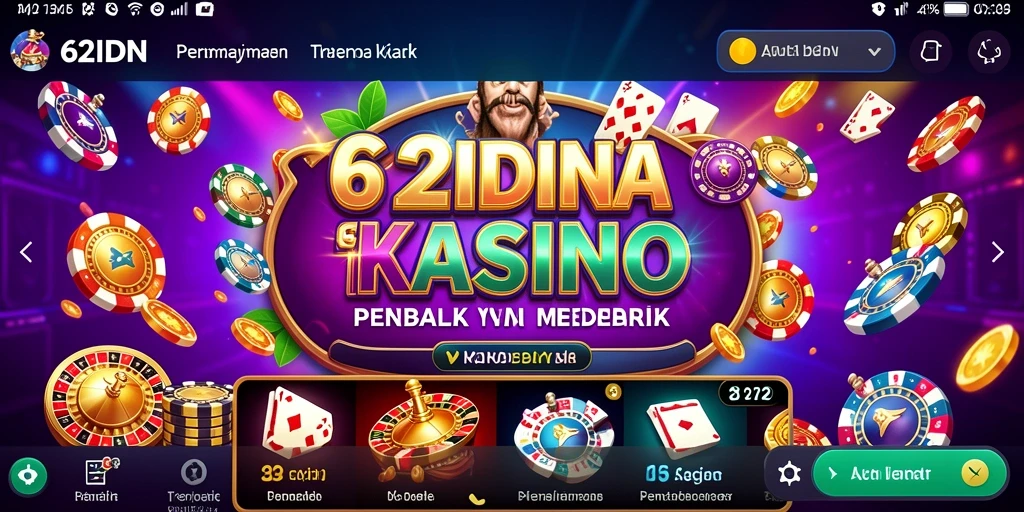 Screenshot gameplay 62IDN menampilkan suasana Kasino yang mengasyikkan.