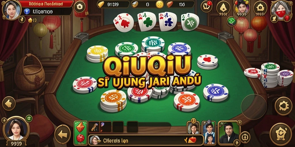 Tampilan gameplay QiuQiu yang menarik dan interaktif.