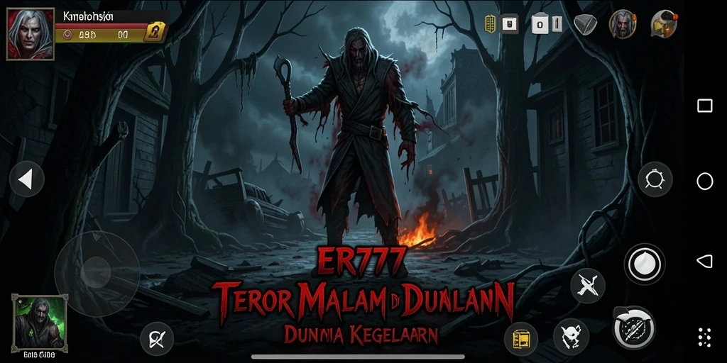 Tangkapan layar gameplay ER777 yang menampilkan suasana Horror yang menegangkan.
