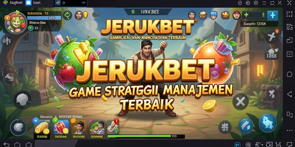 Tampilan gameplay menarik dari JERUKBET yang menunjukkan manajemen sumber daya.