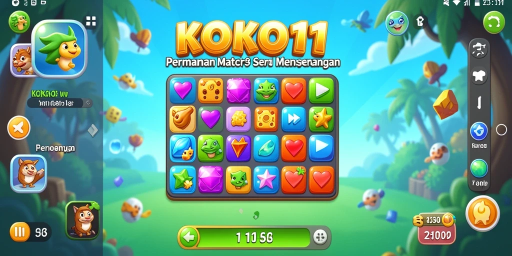 Tampilan gameplay KOKO11 yang penuh warna dan interaktif.