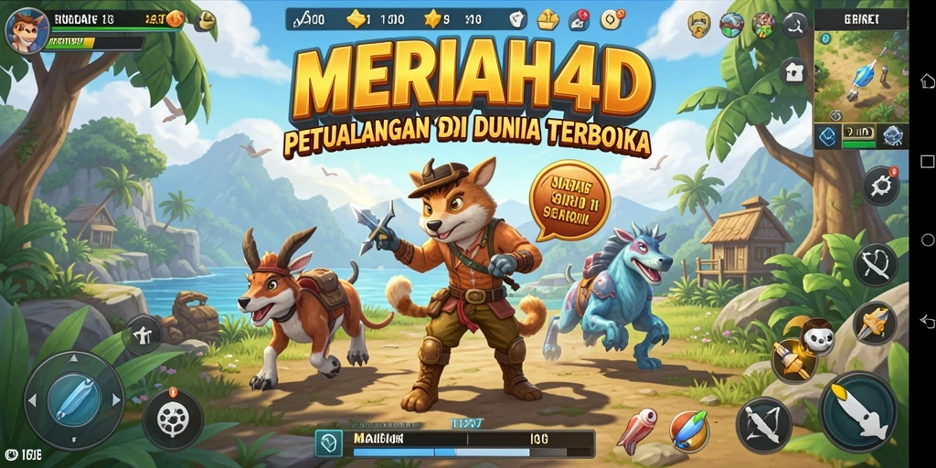 Grafis memukau dalam gameplay MERIAH4D di dunia terbuka.