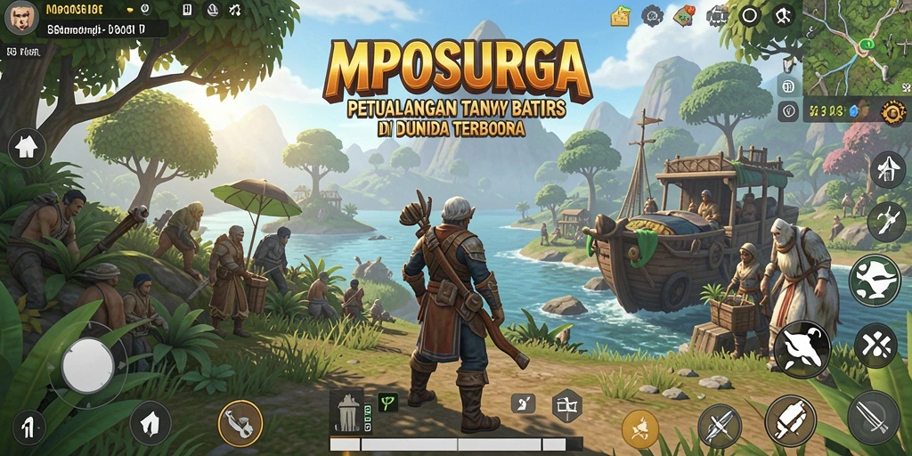 Tampilan gameplay MPOSURGA di dunia terbuka yang menakjubkan.
