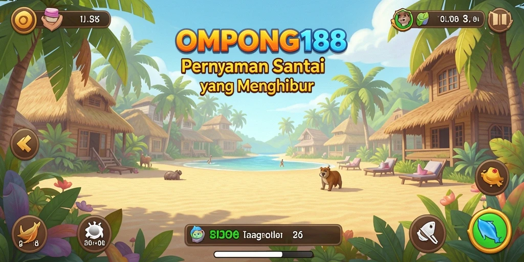 Tangkapan layar menunjukkan gameplay OMPONG188 yang menyenangkan dan penuh warna.