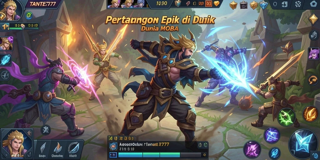Tampilan menarik saat pertandingan epik di TANTE777.