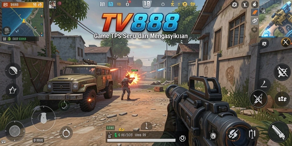 Tampilan gameplay seru dan mendebarkan di TV888.